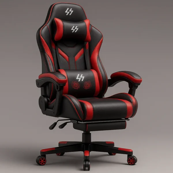 Silla Gaming con Ruedas – Negro