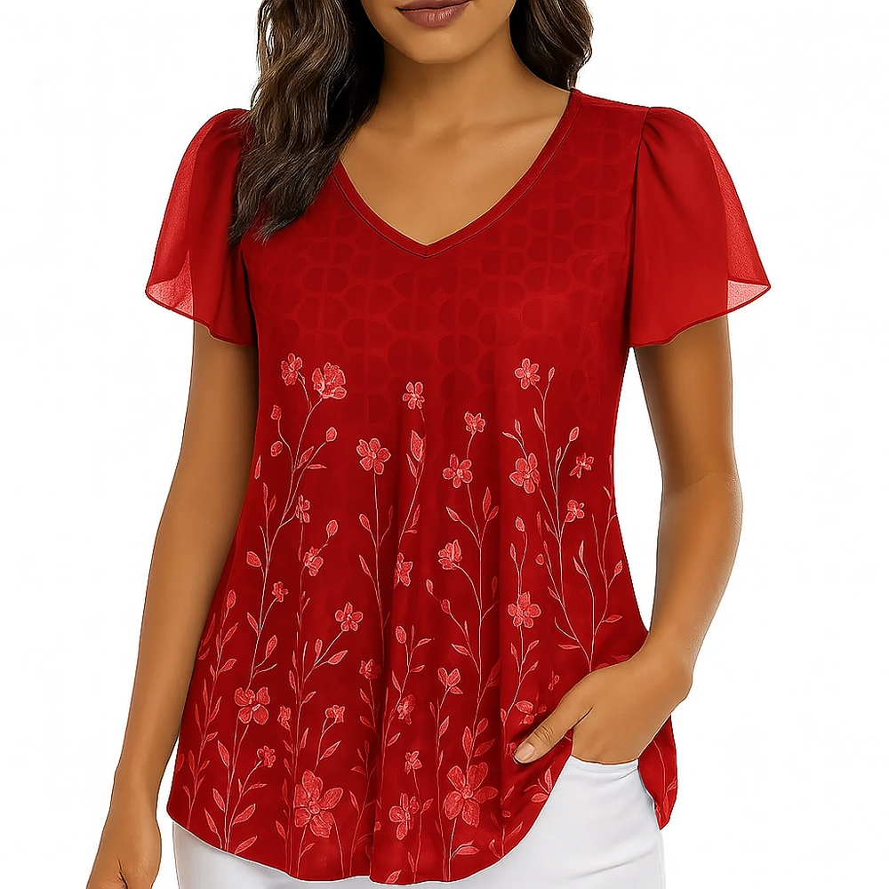 Blusa floreada de Mujer