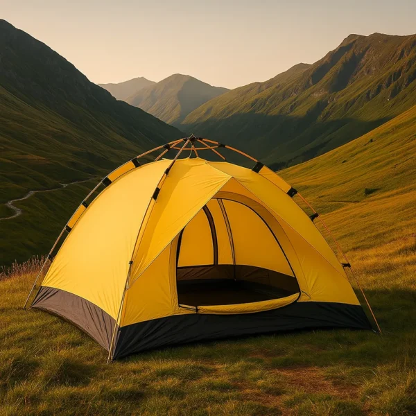 Carpa de acampar azul - Imagen 4
