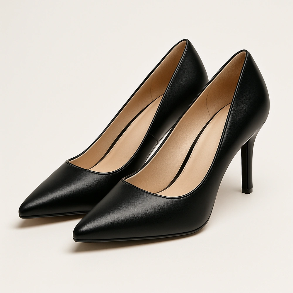 Zapato de tacón negro