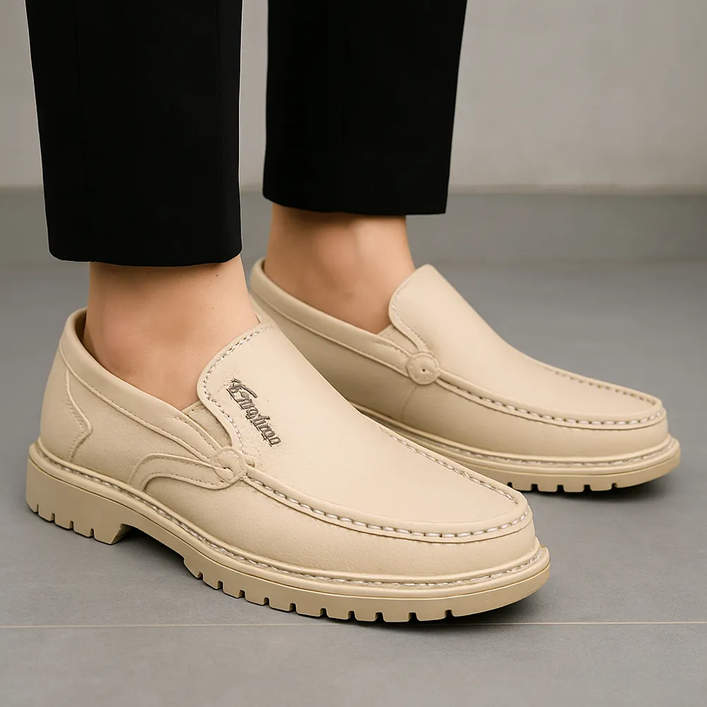 Mocasines de cuero