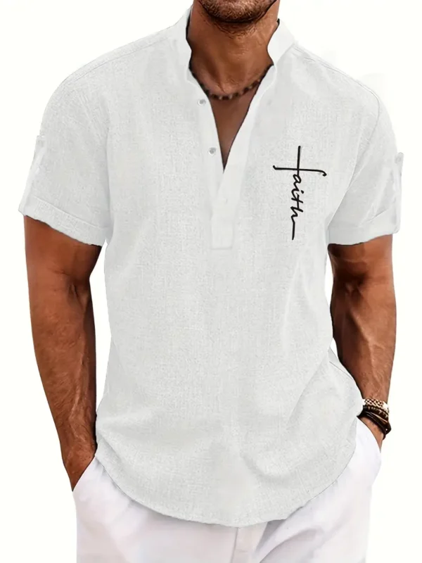 Camiseta manga Corta Henley