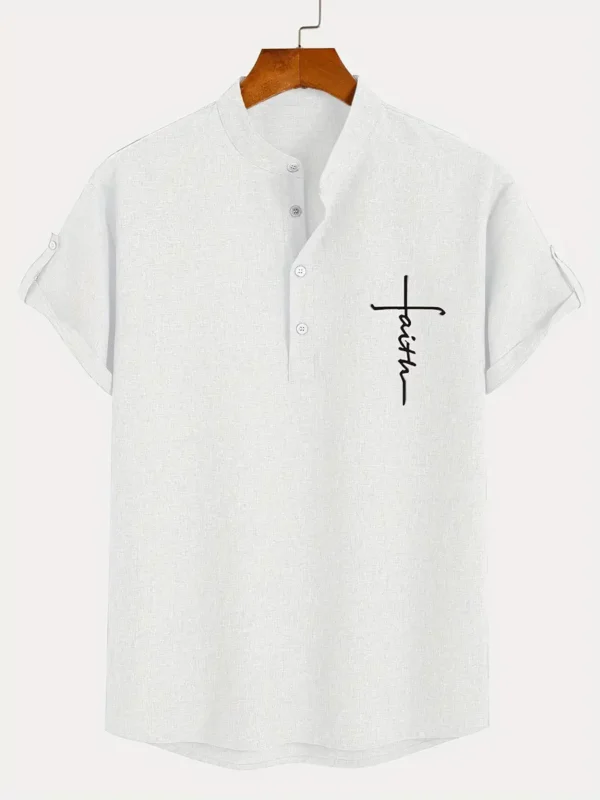 Camiseta manga Corta Henley - Imagen 3