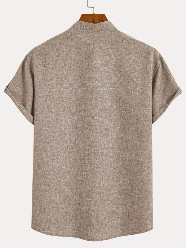 Camiseta manga Corta Henley - Imagen 10