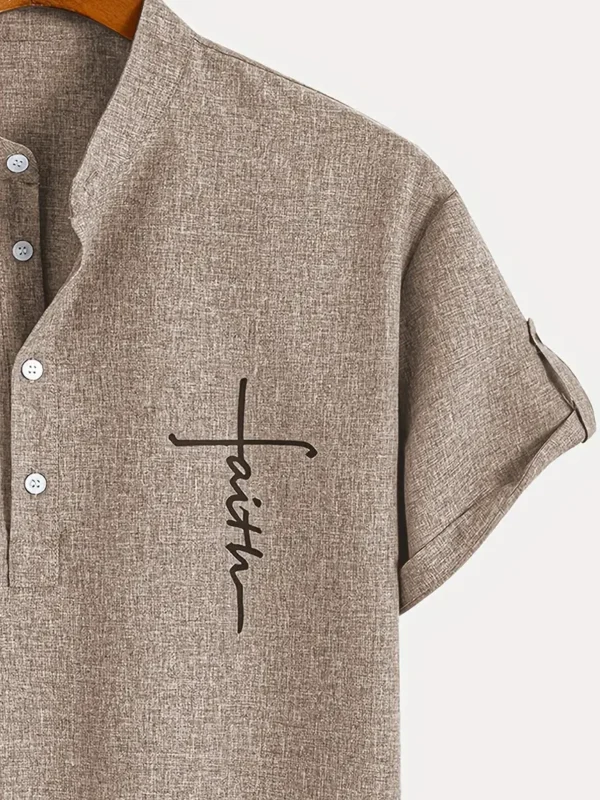 Camiseta manga Corta Henley - Imagen 12