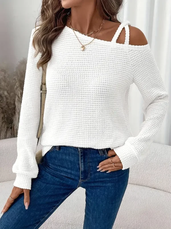 Camisita casual color blanco - Imagen 4