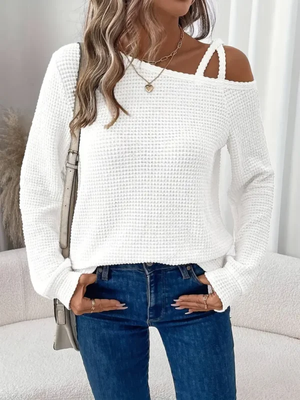 Camisita casual color blanco - Imagen 5