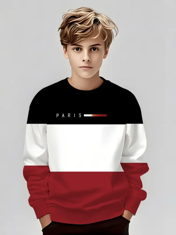 Sudadera tricolor