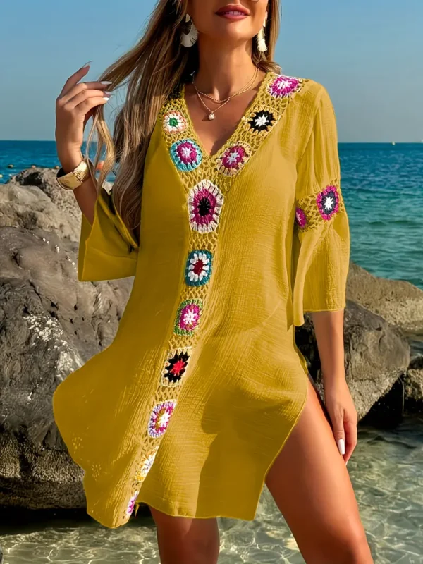 Vestido ligero de playa estilo túnica para mujer - Imagen 9