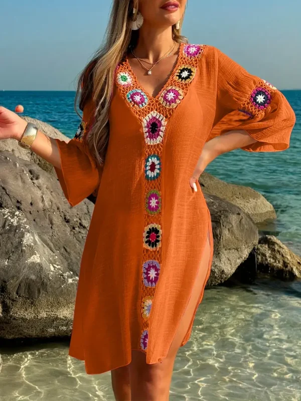 Vestido ligero de playa estilo túnica para mujer - Imagen 15