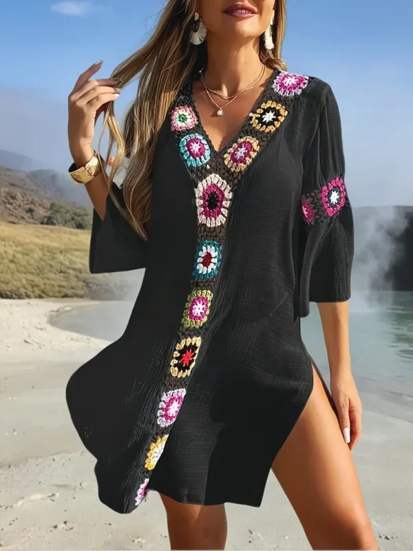 Vestido ligero de playa estilo túnica para mujer - Imagen 5