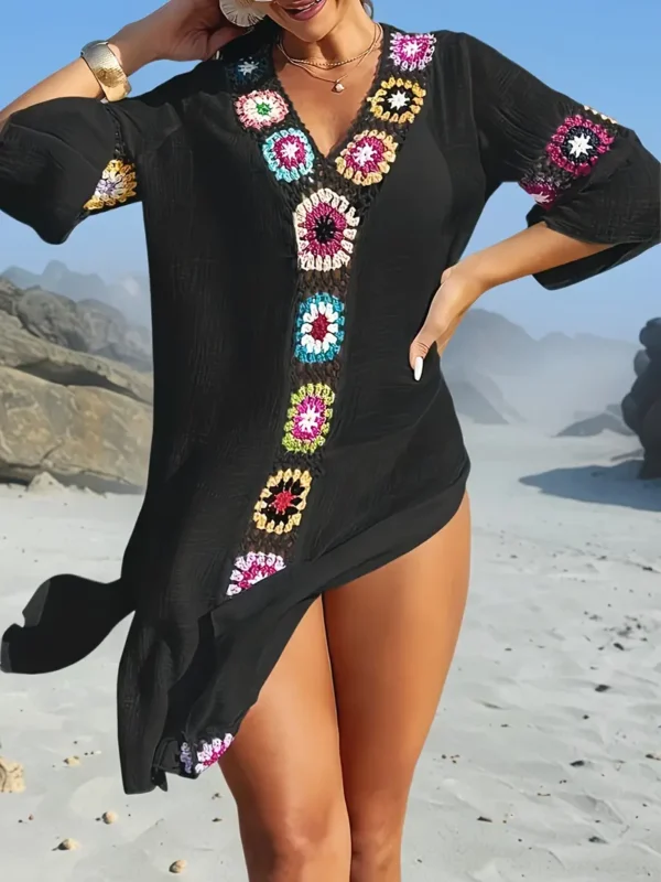 Vestido ligero de playa estilo túnica para mujer - Imagen 8